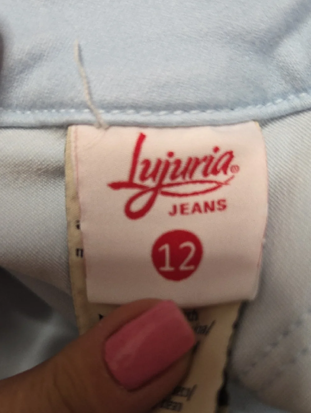 Light Blue Lace-Up Side Push Up Skinny Jeans Curvy Fit Stretch.sz 8 [0048]